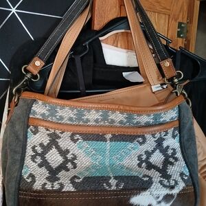 Stylish Tan and Gray Women's Bag